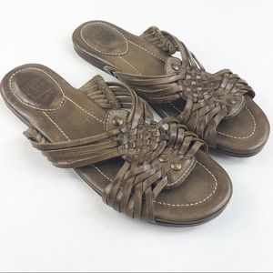 FRYE Brown Jacey Huarache Leather Sandals size 7 B